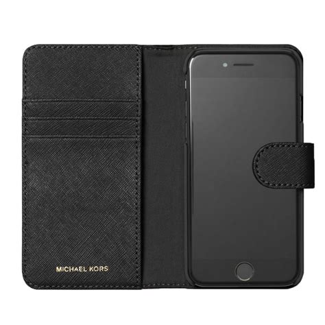 michael kors saffiano leather folio phone case for iphone7 8|Saffiano Leather Folio Case for iPhone 7/8 – Michael Kors Pre .